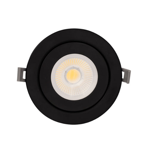 Votatec VO-RMD4W9-120-D-5WAY/BK, 4″ LED Round Multi-Directional Gimbal Downlight, 5CCT Adjustable, 9W, 800 Lumens, 120V, Triac Dimming, Black