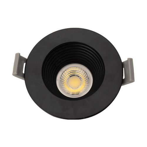 Votatec VO-RP2W8-120-D-5WAY /BK, 2″ Round Baffle Downlight, 5Way CCT Adjustable, 8W, 650 Lumens, 2700/3000/3500/4000/5000K, 120V, Triac Dimming, Black