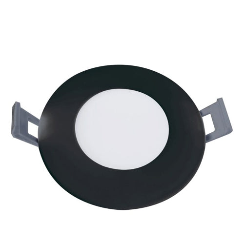 Votatec VO-RP3W7-120-D-3WY/BK, 3" LED Slim Round Panel Downlight, 3 Way CCT Adjustable, 7W, 120V, 560 Lumens, 3000/4000/5000K, Black