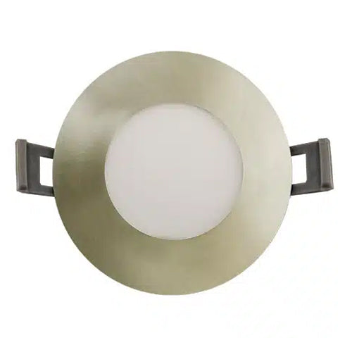 Votatec VO-RP3W7-120-D-3WY/BN, 3" LED Slim Round Panel Downlight, 3 Way CCT Adjustable, 7W, 120V, 560 Lumens, 3000/4000/5000K, Brushed Nickel