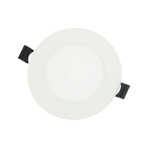 Votatec VO-RP4W9-120-D-40-D/WH, 4" Round LED Slim Panel Downlight, Single CCT, 9W, 4000K Cool White, 120V, 750 Lumens, Dimmable, White