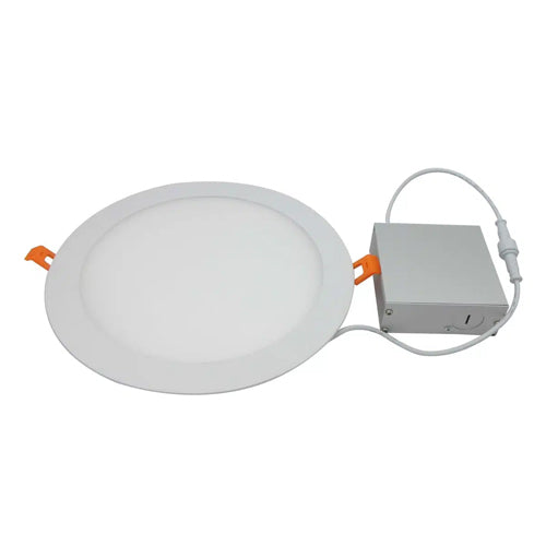 Votatec VO-RP6W13-120-D-3WAY/WH, 6" Round LED Slim Panel Downlight, CCT Adjustable, 13W, 3000/4000/5000K, 120V, 1050 Lumens, Dimmable, White