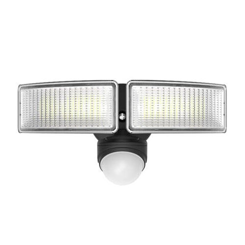 Votatec VO-SC2W24-120-P-5WAY/BK, Motion Security LED Light, Pyroelectric Infrared Sensor, 5Way CCT Adjustable, 2x12W, 120V, 2200 Lumens, Frosted PC, Black