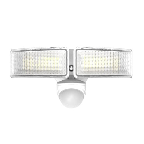 Votatec VO-SC2W24-120-P-5WAY/WH, Motion Security LED Light, Pyroelectric Infrared Sensor, 5Way CCT Adjustable, 2x12W, 120V, 2200 Lumens, Frosted PC, White