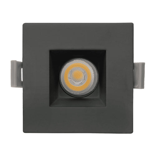 Votatec VO-SP2W8-120-D-5WAY/BK, 2″ Square Baffle Downlight, 5Way CCT Adjustable, 8W, 650 Lumens, 2700/3000/3500/4000/5000K, 120V, Triac Dimming, Black