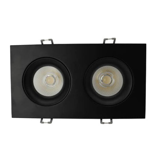 Votatec VO-SP3.5W24-120-D-5WAY-2H /BK, 3.5″ LED 2 Heads Regressed Gimbal Downlight, 5Way CCT Adjustable, 24W, 1600 Lumens, 120V, Dimmable, Black