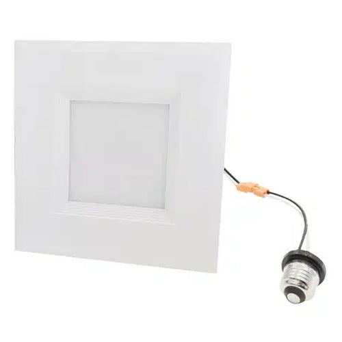 Votatec VO-SR6W12-120-D-4WAY, 6" LED Square Retrofit Downlight, CCT Adjustable, 12W, 3000/4000/5000K/Auto, 120V, 900 Lumens, Dimmable