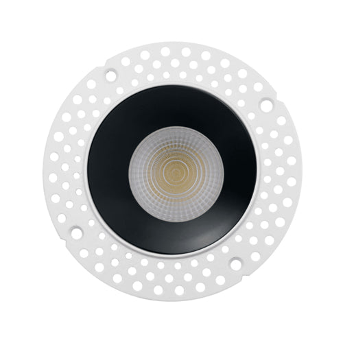Votatec VO-TL3W12-120-D/BK, 3" Trimless Recessed, 5Way CCT Adjustable, 12W, 810-880 Lumens, 2700/3000/3500/4000/5000K, 120V, Dimmable, Black