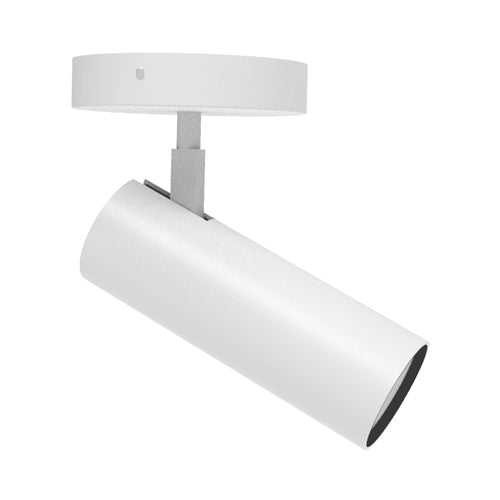 Votatec VO-TRKW20MP-120-5WAY-WH, Monopoint Track Light, CCT & Power Adjustable, 20/15/10W, 2700/3000/3500/4000/5000K, 900-1800 Lumens, 120VAC, 36 Deg. Beam, Dimmable, White Finish