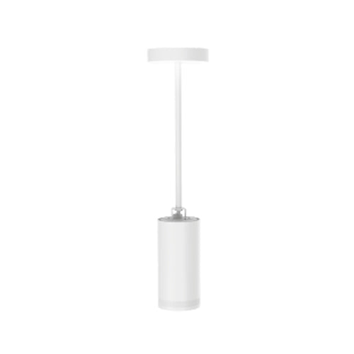 Votatec VO-TRKW30CY-120-5WAY/WH, Pendant Cylinder Light, CCT & Power Adjustable, 30/25/20W, 2700/3000/3500/4000/5000K, 2700 Lumens, 120VAC, 20°-50° Zoomable, White Finish