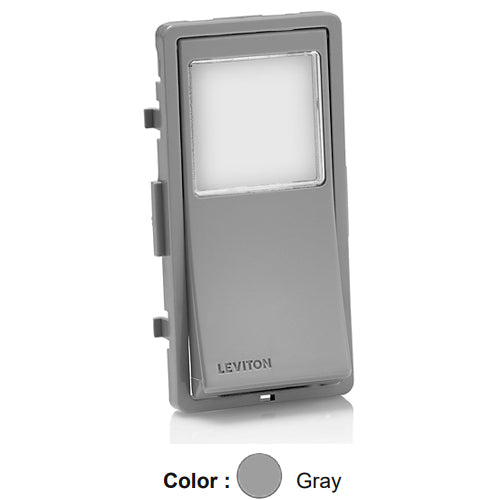 Leviton VPTKT-G, Color Change Kit with LED Locator for Decora 24-Hour Programmable Timers, Gray