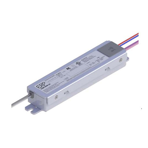ERP Power VZM060W-24, Constant Voltage Class 2 LED Driver, Output 60W Max. 24Vdc 0.25A-2.5A, 0-10V Dimming, 120-277Vac Input, Compact Size with Side Leads