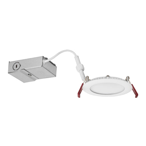 Lithonia Lighting WF3LED30KMWM6, 3" Wafer-Thin LED Recessed Downlight, 8W, 3000K Warm White, 550 Lumens, 80 CRI, 120V, Matte white, 6 Packs