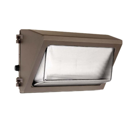 Current WGH2-70-LSCS-UNVC, LED Medium Glass Refractor Wallpack, Die-Cast Aluminum Housing, 3000K/4000K/5000K, Type IV Distribution, 4600-10000 Lumens, 30-70W, Dark Bronze, Button Photocontrol with Optional Cover