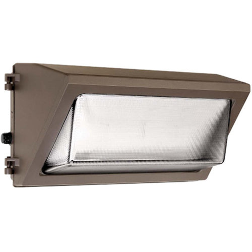 Current WGH3-120-LSCS-UNVC, LED Large Glass Refractor Wallpack, Die-Cast Aluminum Housing, 3000K/4000K/5000K, Type IV Distribution, 9800-17000 Lumens, 80-120W, Dark Bronze, Button Photocontrol with Optional Cover