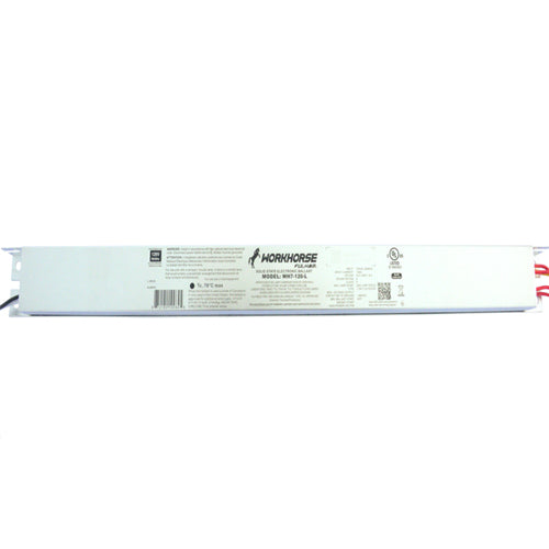 Fulham WH7-120-L, Workhorse 7 Instant Start Fluorescent Solid State Electronic Ballast, 120VAC 60Hz Input, 1.82A Max, 220W Max, Linear Case, Side Leads