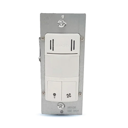 ORTECH WM-DHOS, Single Pole Humidity/PIR Motion Sensor With Interchangeable Face Cover, 1/4th HP Motor, 120VAC/60Hz