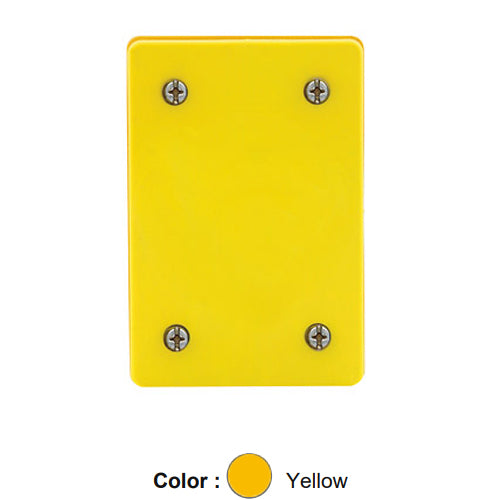 Leviton WP459, Wetguard Watertight Receptacle Blank Plate and Gasket, Yellow