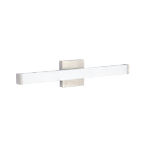 Votatec WS24-014-5CCT/BN, 24'' LED Square Bath Vanity Light, 5 Way CCT Adjustable, 24W, 1700 Lumens, Dimmable, Brush Nickel