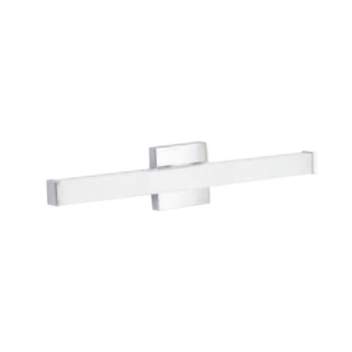 Votatec WS24-014-5CCT/CH, 24'' LED Square Bath Vanity Light, 5 Way CCT Adjustable, 24W, 1700 Lumens, Dimmable, Chrome