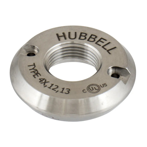 Hubbell WTSS234SS, Adapter for Use with Deluxe Cord Grips or Liquidtight Conduit Fittings, 3 Wire, Stainless Steel