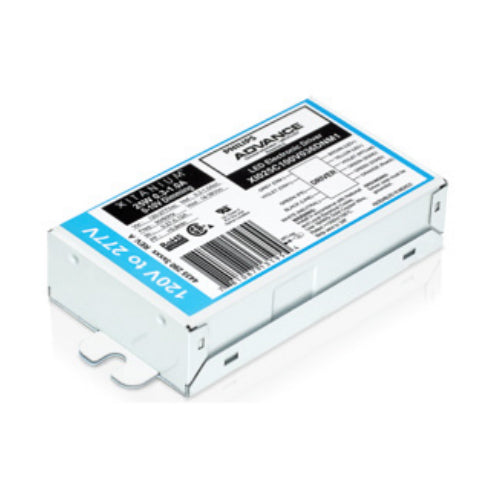 Philips XI013C036V054DNM1, Xitanium LED Driver, 13W 0.1-0.36A, 27-54Vdc Output, 0-10V Dimming with SimpleSet Programming, 120-277Vac Input, Bottom Entry