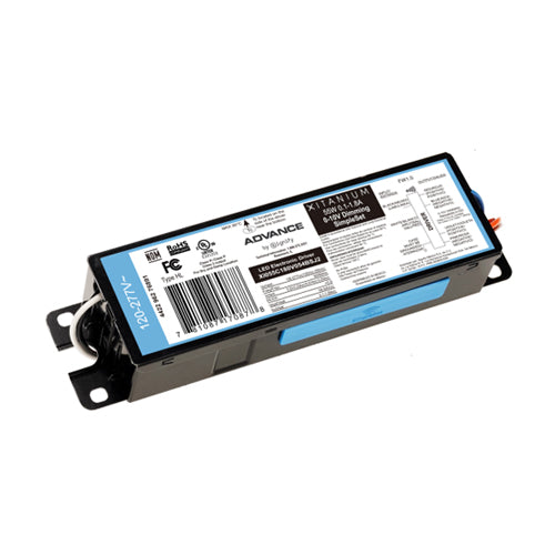 Philips XI055C180V054BSJ2, Xitanium LED Driver, 55W 0.1-1.8A 18-54Vdc via SimpleSet, 0-10V Dimming, 120-277Vac Input