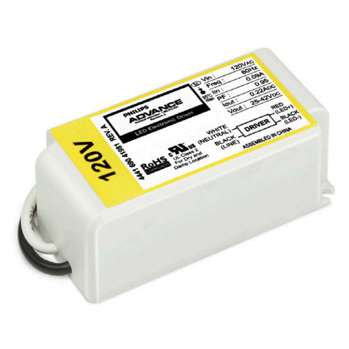 Philips XR013C033V042RNO2, Advance LED Driver, 13W, Output Current 0.33A, Output Voltage 21-42Vdc, Class 2, Input 120Vac, LE+TE Dimmable