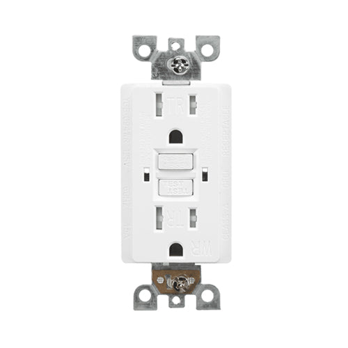 Votatec YGB-095WR/BK, GFCI(Weather and Tamper  Resistance) Receptacle, Self tests for Safety, LED Indicator Light, 20A, 125V/60Hz, 1800W-2400W, 6000 times, Neutral & Live Wire & Grounding, Black