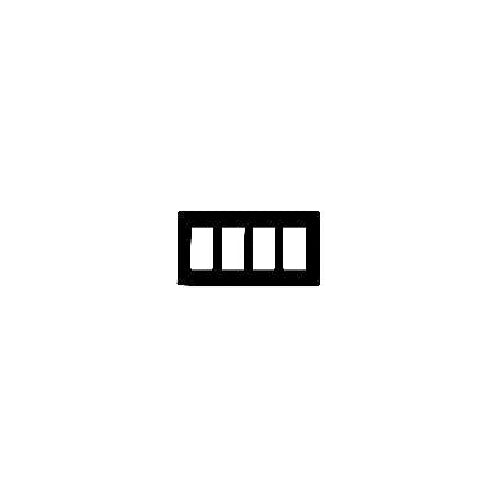 Votatec YGC-006-NS /BK, 3 gang Screwless Wall plate, Black