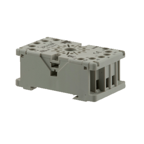 Carlo Gavazzi ZPD11XA, Din Rail Socket for Undecal Relays, 11 Pin , for RCP and RCI Relays