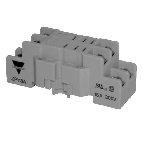 Carlo Gavazzi ZPY08A, 8 Pin Din Rail Mount Socket for RPYA001 / RPYA002 Relays