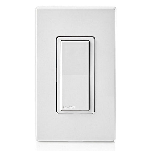 Leviton ZS10S-D0Z, Wireless Decora Wall Switch, 2.4 Zigbee, 120-277VAC, 50/60Hz, 10A Load, White