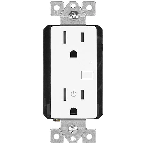 Leviton ZSTLR-1HW, Zigbee Wireless Controlled Receptacle, White