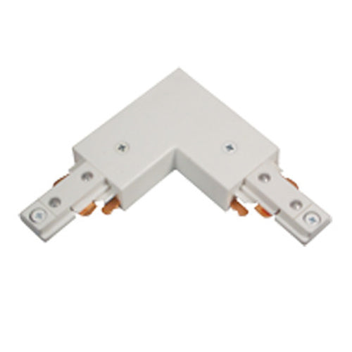 Liteline ATKP02-WH, A-Line Track "L" Connector Power Feed, 120V, 20A, White Finish