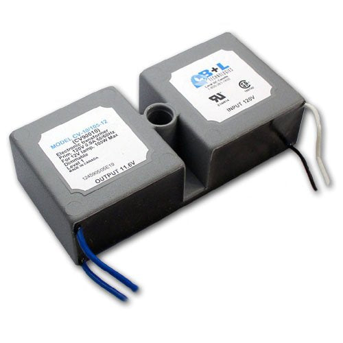 B+L Technologies CV90010, 105W 120V Input, 12V Output, Plastic Low Voltage Transformer, Dimmable