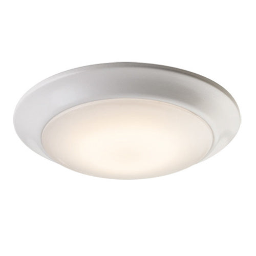 Liteline DL6-15W-WH, 6" LED Low Profile Surface Mount Disclite Light Fixture, 15W, 120V, 3000/3500/4000K, 110° Beam Angle, Dimmable, White Finish