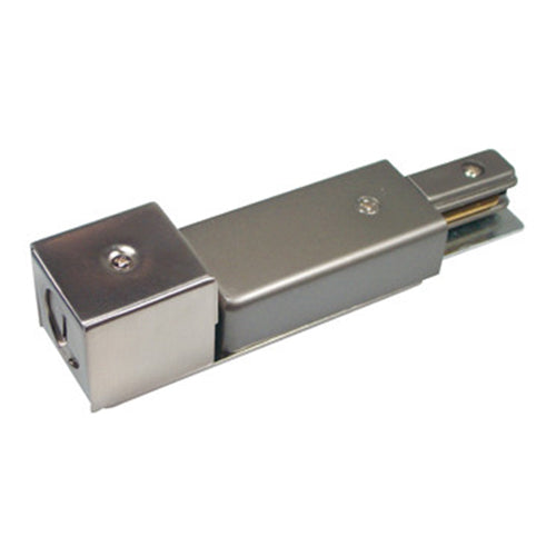 Liteline CA6106-BN, Live End Conduit Feed, Single Circuit 2 Wire Track System, Brushed Nickel Finish