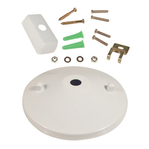 Liteline CN6250-WH, Ceiling Canopy Kit, Single Circuit 2 Wire Track System, White Finish