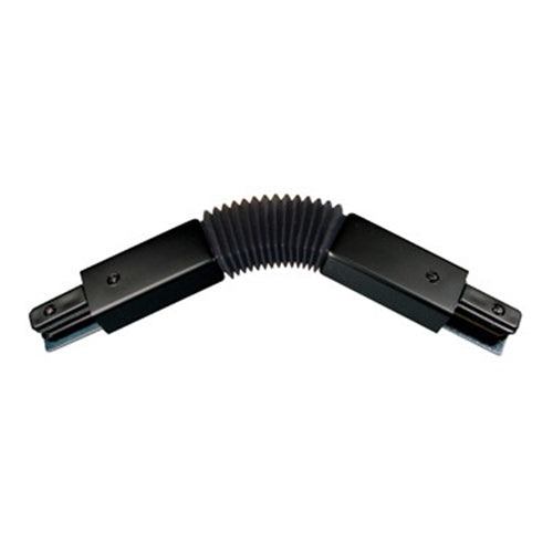 Liteline FC6105-BK, Flexible Connector, Single Circuit 2 Wire Track System, Black Finish