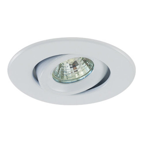 Liteline GR-TH18R3-WH, 4″ Tilting Round Rear Load White Gimbal Trim, 12V and 120V