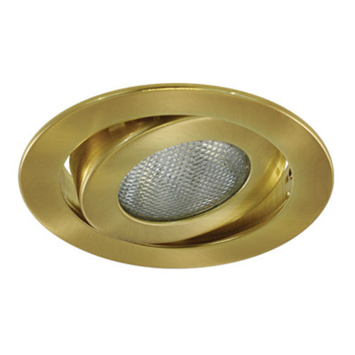Liteline HV4-TH4018-BB, 4″ Tilting Brushed Brass Gimbal Trim, 120V, Max. 50W, PAR20