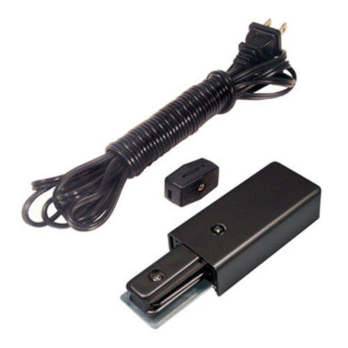 Liteline WE6110-BK, Black Wired End, Single Circuit 2 Wire Track System