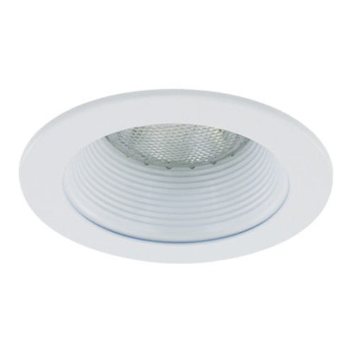 Liteline HV4-TH4001-FWH, 4″ Flat White Stepped Baffle Trim, 120V, 50W, PAR20