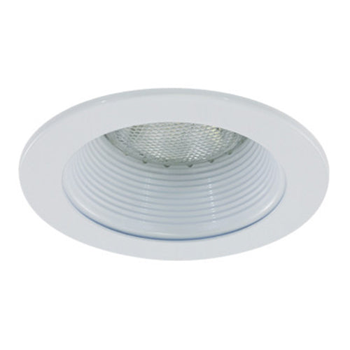 Liteline HV4-TH4001-WH, 4″ White Stepped Baffle Trim, 120V, 50W, PAR20
