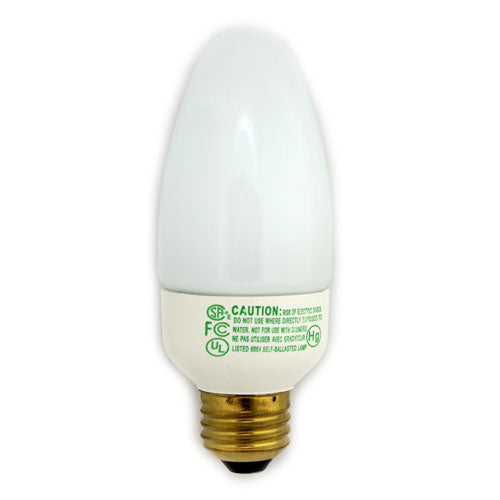 Philips 152876, Energy Saver CFL, 9 Watt,  E26 Base, Decorative Candle for Chandeliers, 2700K Warm White, 120V