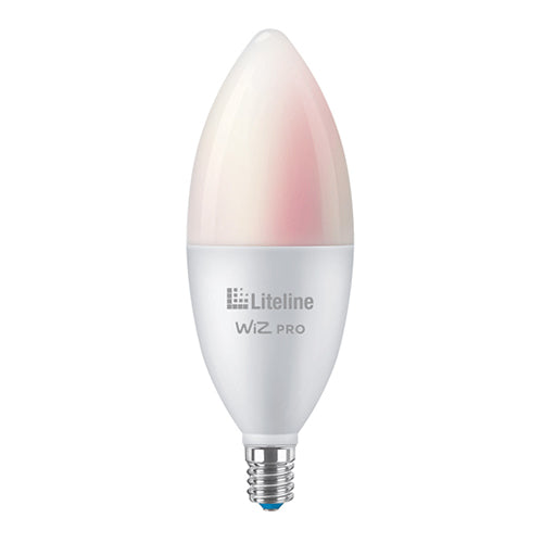 Liteline LC-B12-RGBTW, OnCloud B12 Bulb, 2200-6500K RGB + Tunable White, 3.9 Watt, 355 Lumens