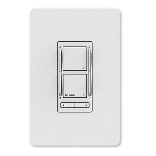 Liteline LC-CRTL-SCENE-1, OnCloud Room Controller, Smart Room Controller, Wi-Fi, 2.4 GHz, White Finish