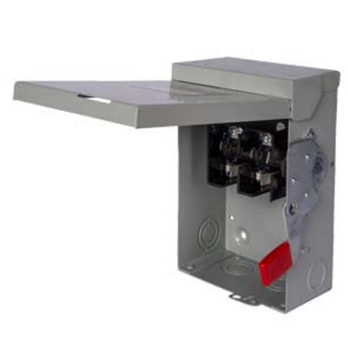 Siemens LNFC222R, General Duty Enclosed Switches, Outdoor Type 3R Enclosures, 240 V Non-Fused, 60 A, 1 Phase, 2 Wire, 2 Pole, Special Application Switch, #14 AWG,  #3 AWG Al/Cu