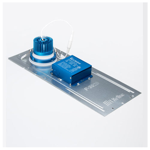 Liteline P-3520NC, 3-5/8" Round Pre-mounting Plate for Use with 3-1/2" LUNA Fixtures, New Construction, Assembled